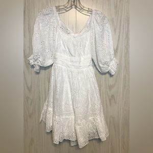 NWT Indikah white eyelet dress Size XS